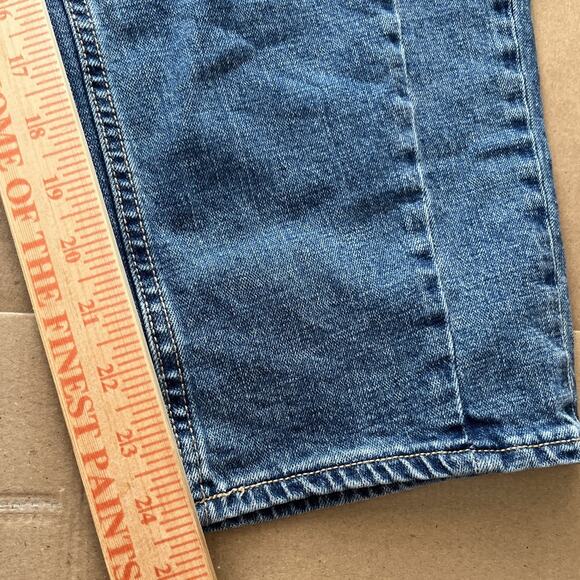Old Navy Barrel Leg High Rise Jeans size 6 Medium Wash Baggy Loose Ankle Length - Picture 5 of 6